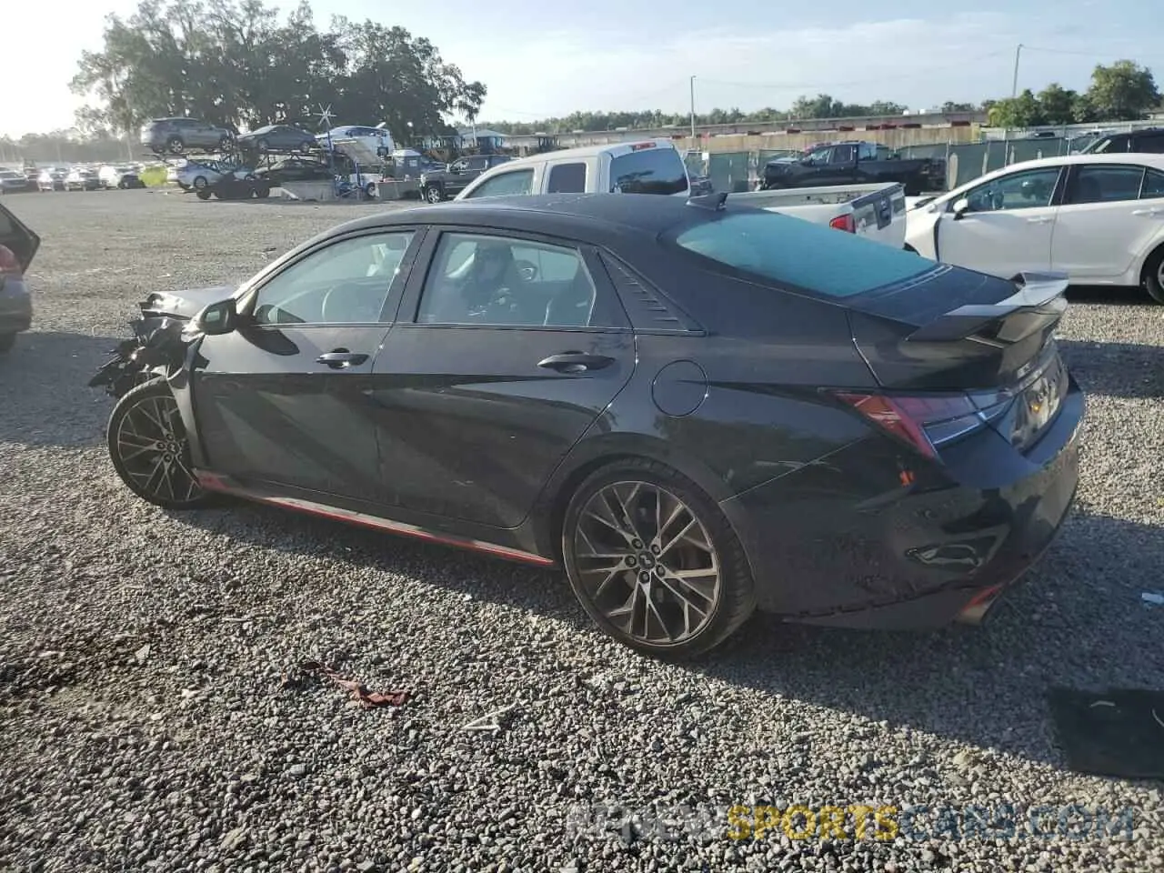 2 fotografías del automóvil dañado KMHLW4AKXPU010200 HYUNDAI ELANTRA 2023