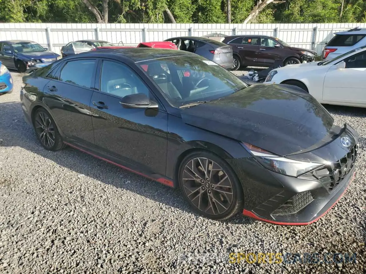 4 fotografías del automóvil dañado KMHLW4AKXPU010200 HYUNDAI ELANTRA 2023