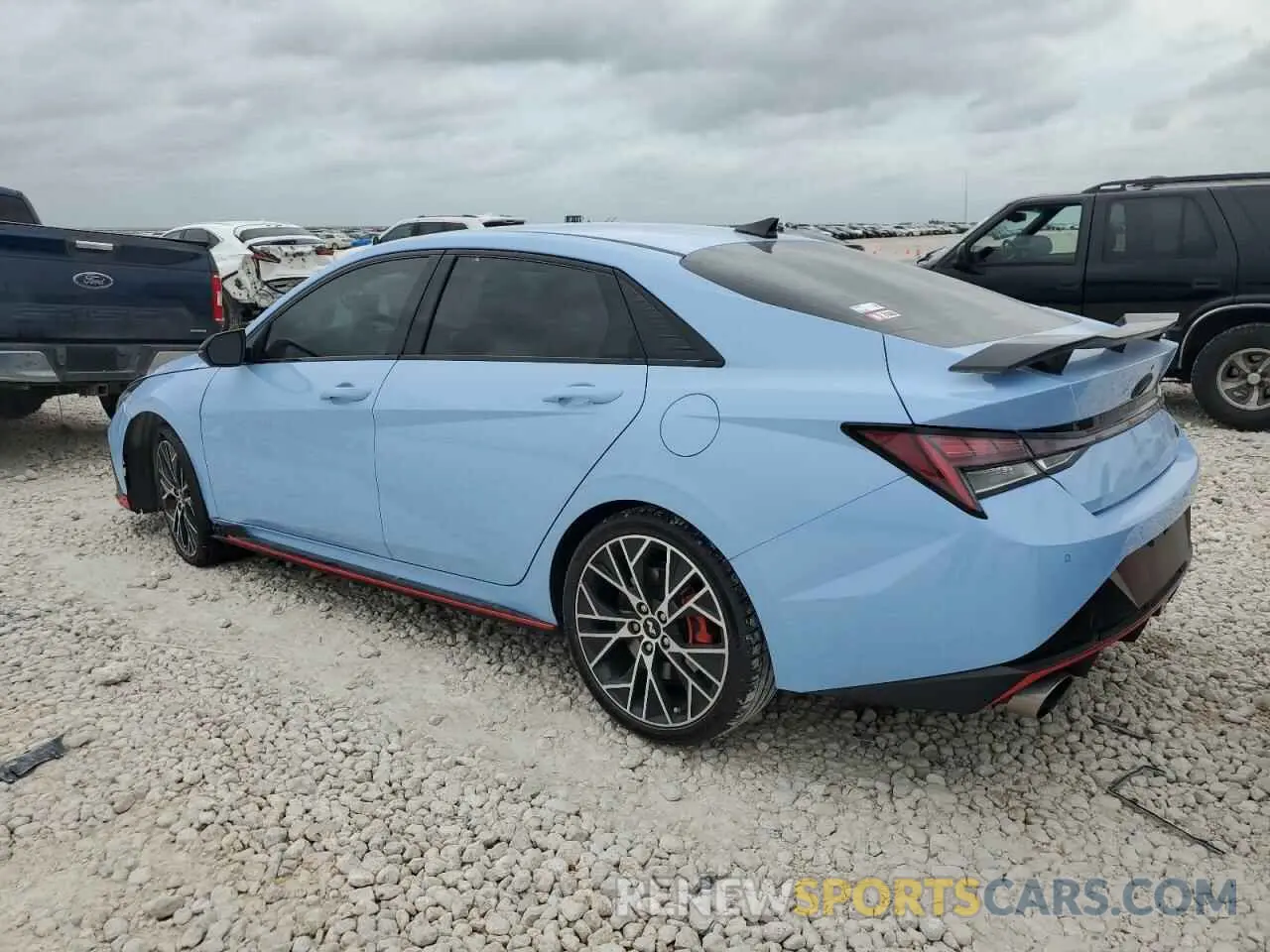 2 fotografías del automóvil dañado KMHLW4AKXPU016594 HYUNDAI ELANTRA 2023