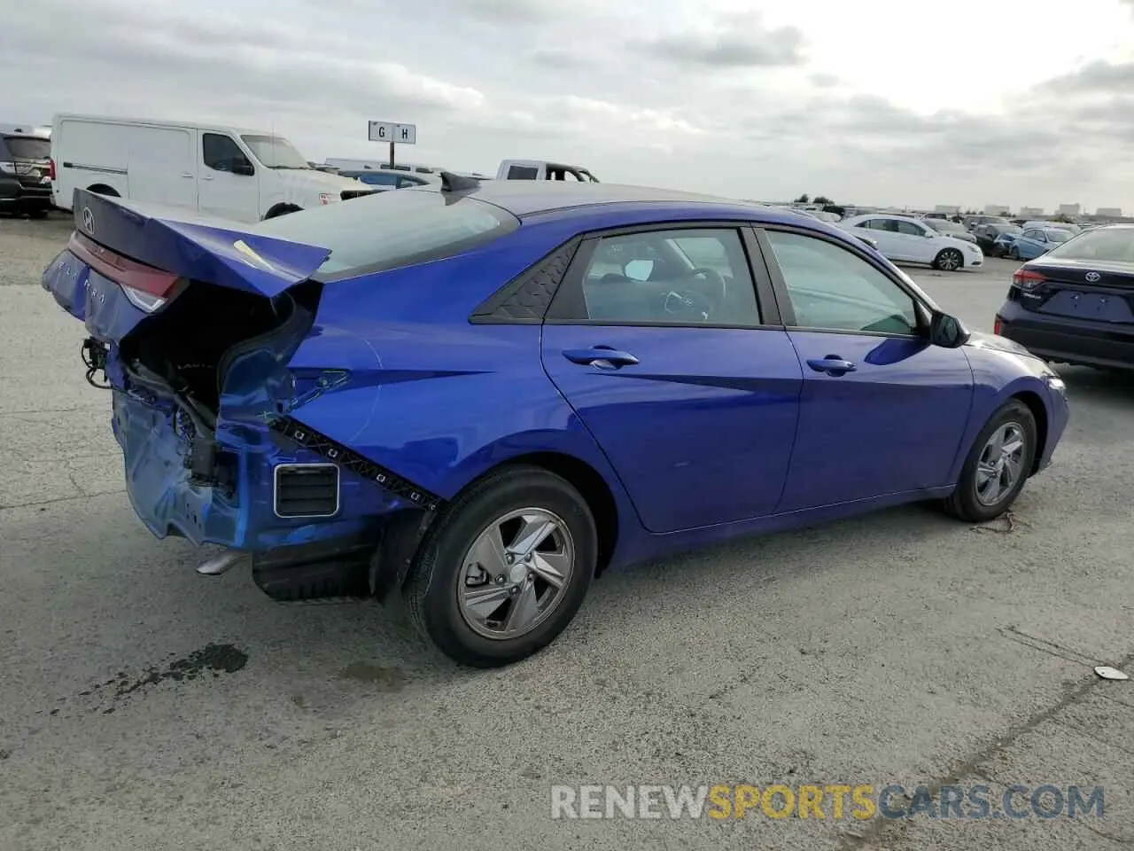 3 fotografías del automóvil dañado KMHLL4DG1RU721688 HYUNDAI ELANTRA 2024