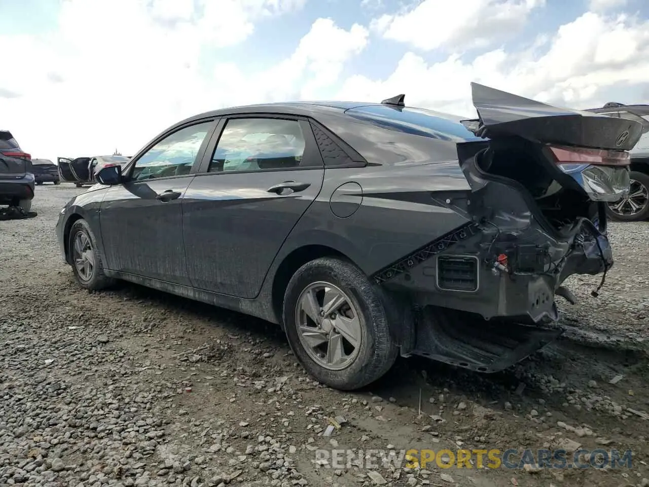 2 fotografías del automóvil dañado KMHLL4DGXRU692031 HYUNDAI ELANTRA 2024