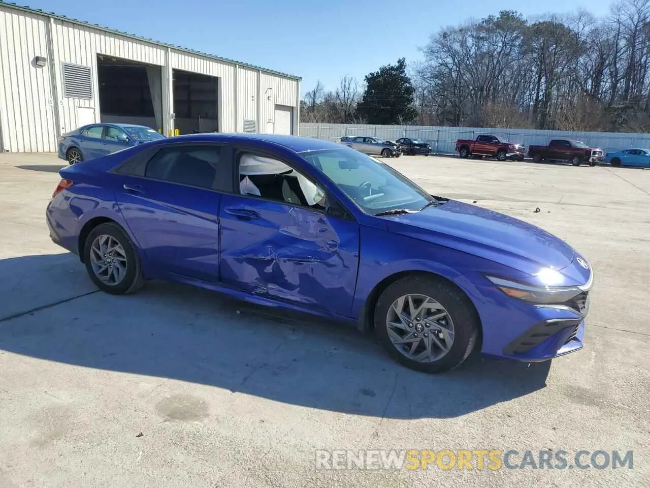 4 fotografías del automóvil dañado KMHLM4DG0RU707827 HYUNDAI ELANTRA 2024