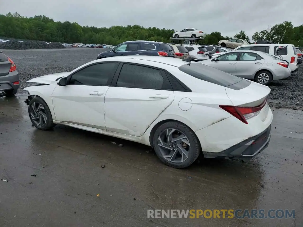 2 fotografías del automóvil dañado KMHLM4DG0RU719881 HYUNDAI ELANTRA 2024