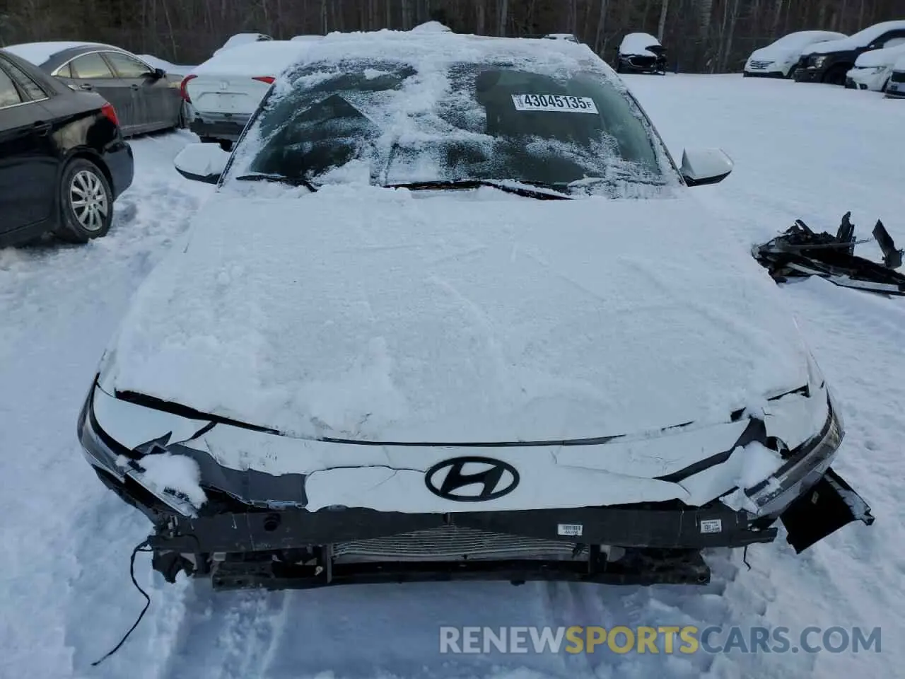 5 fotografías del automóvil dañado KMHLM4DG0RU736051 HYUNDAI ELANTRA 2024