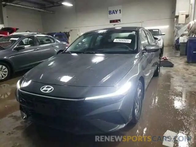 14 fotografías del automóvil dañado KMHLM4DG0RU835551 HYUNDAI ELANTRA 2024