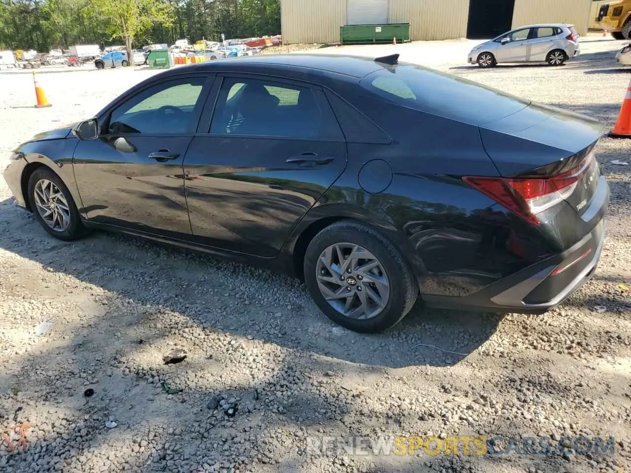 2 fotografías del automóvil dañado KMHLM4DG1RU756731 HYUNDAI ELANTRA 2024