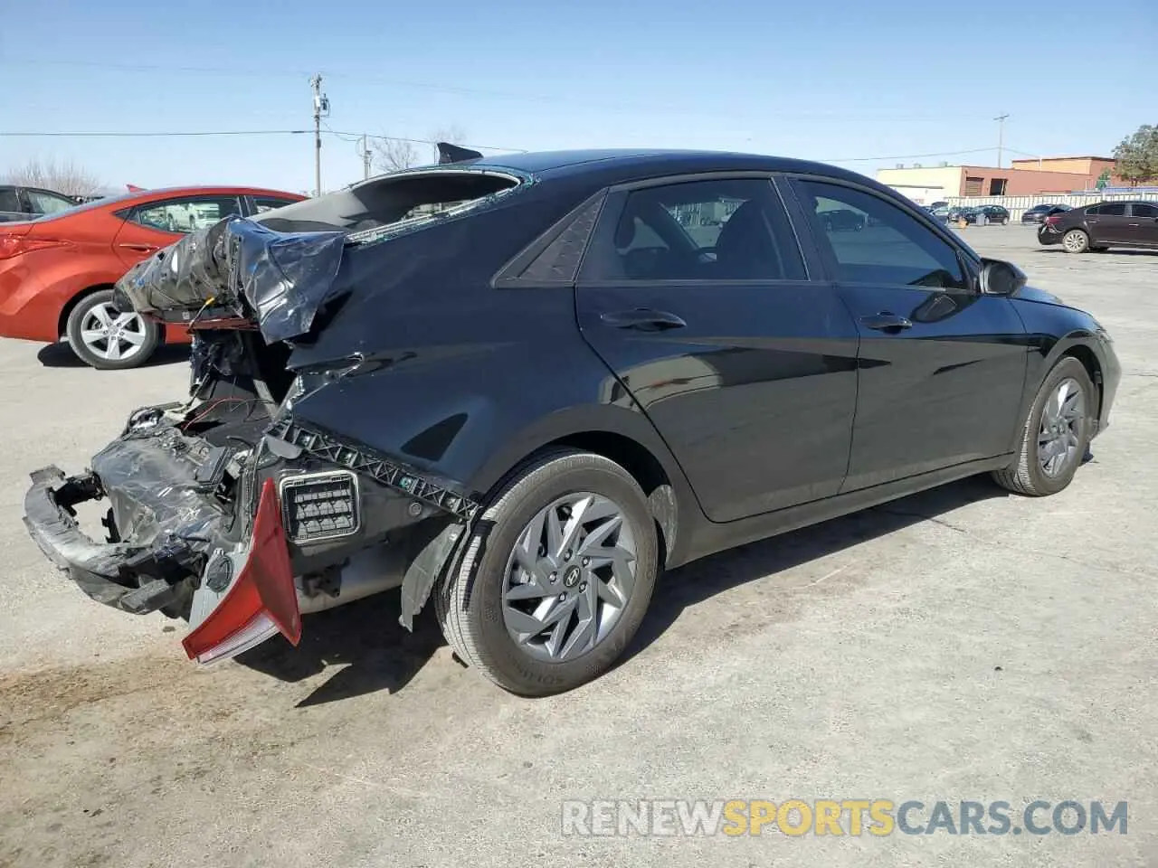 3 fotografías del automóvil dañado KMHLM4DG1RU800825 HYUNDAI ELANTRA 2024