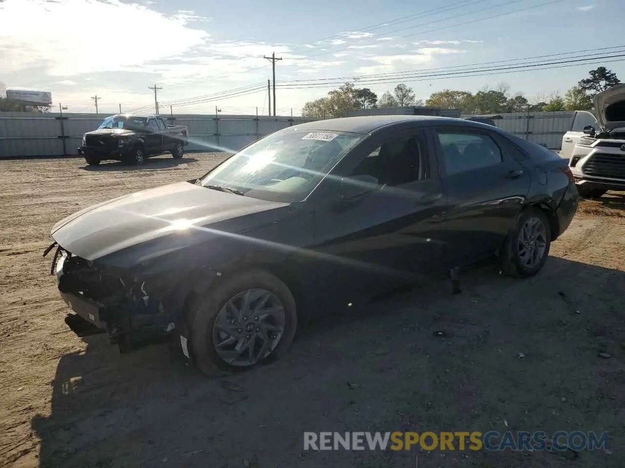 1 fotografías del automóvil dañado KMHLM4DG2RU658386 HYUNDAI ELANTRA 2024