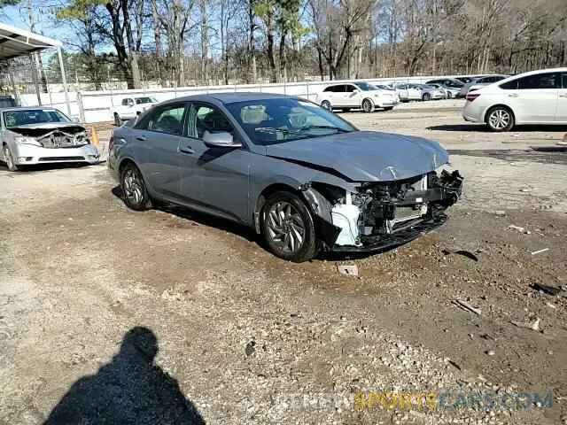 14 fotografías del automóvil dañado KMHLM4DG2RU731580 HYUNDAI ELANTRA 2024