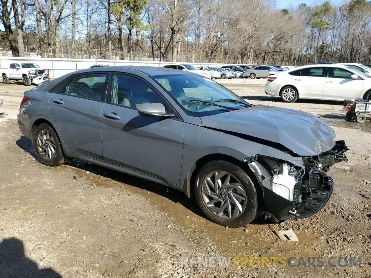 4 fotografías del automóvil dañado KMHLM4DG2RU731580 HYUNDAI ELANTRA 2024