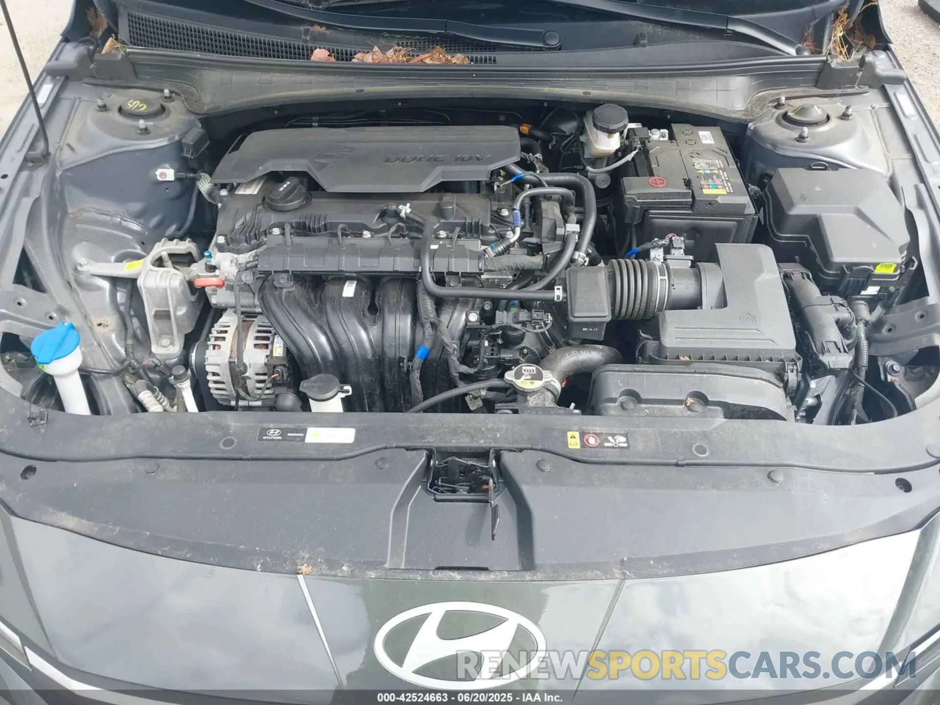 10 fotografías del automóvil dañado KMHLM4DG2RU733295 HYUNDAI ELANTRA 2024