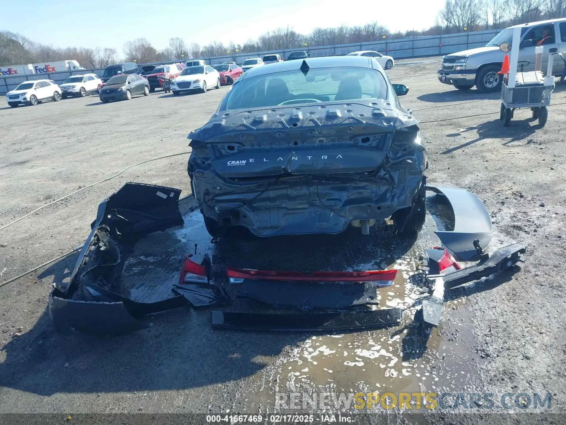 16 fotografías del automóvil dañado KMHLM4DG2RU735841 HYUNDAI ELANTRA 2024