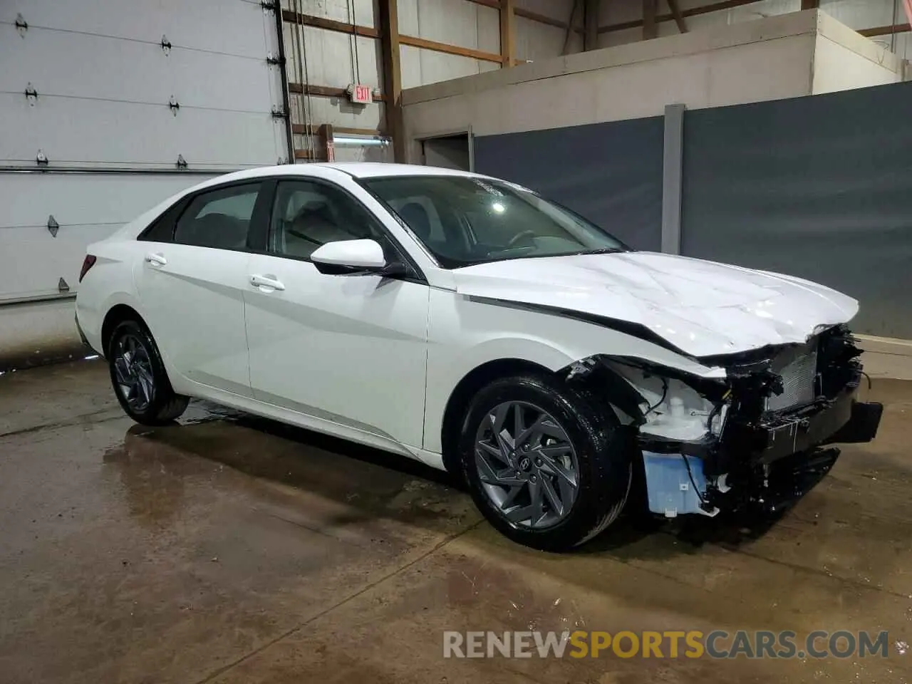 4 fotografías del automóvil dañado KMHLM4DG3RU781081 HYUNDAI ELANTRA 2024