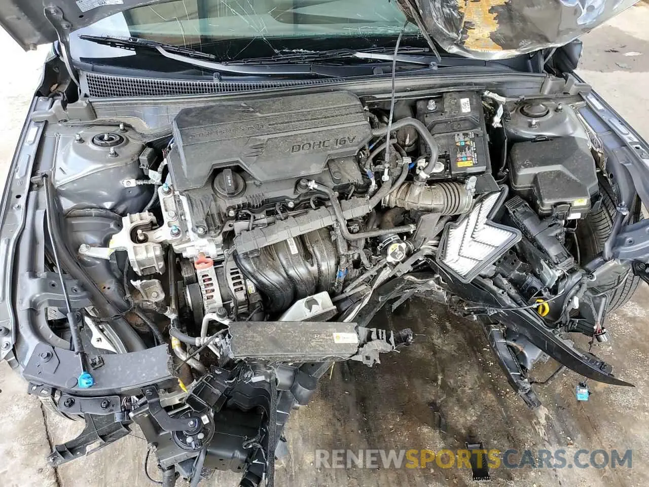 11 fotografías del automóvil dañado KMHLM4DG4RU734237 HYUNDAI ELANTRA 2024