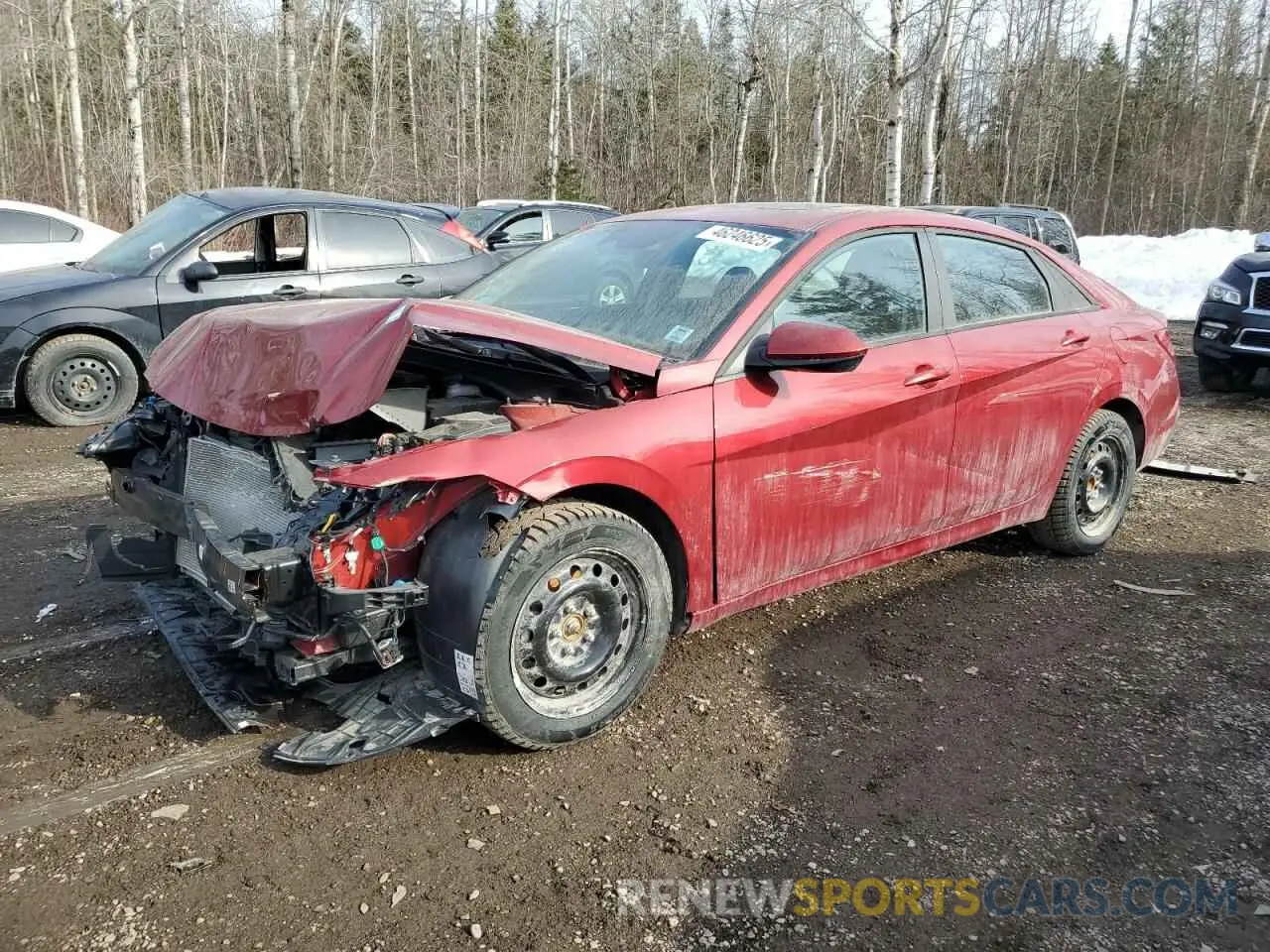 1 fotografías del automóvil dañado KMHLM4DG4RU777783 HYUNDAI ELANTRA 2024