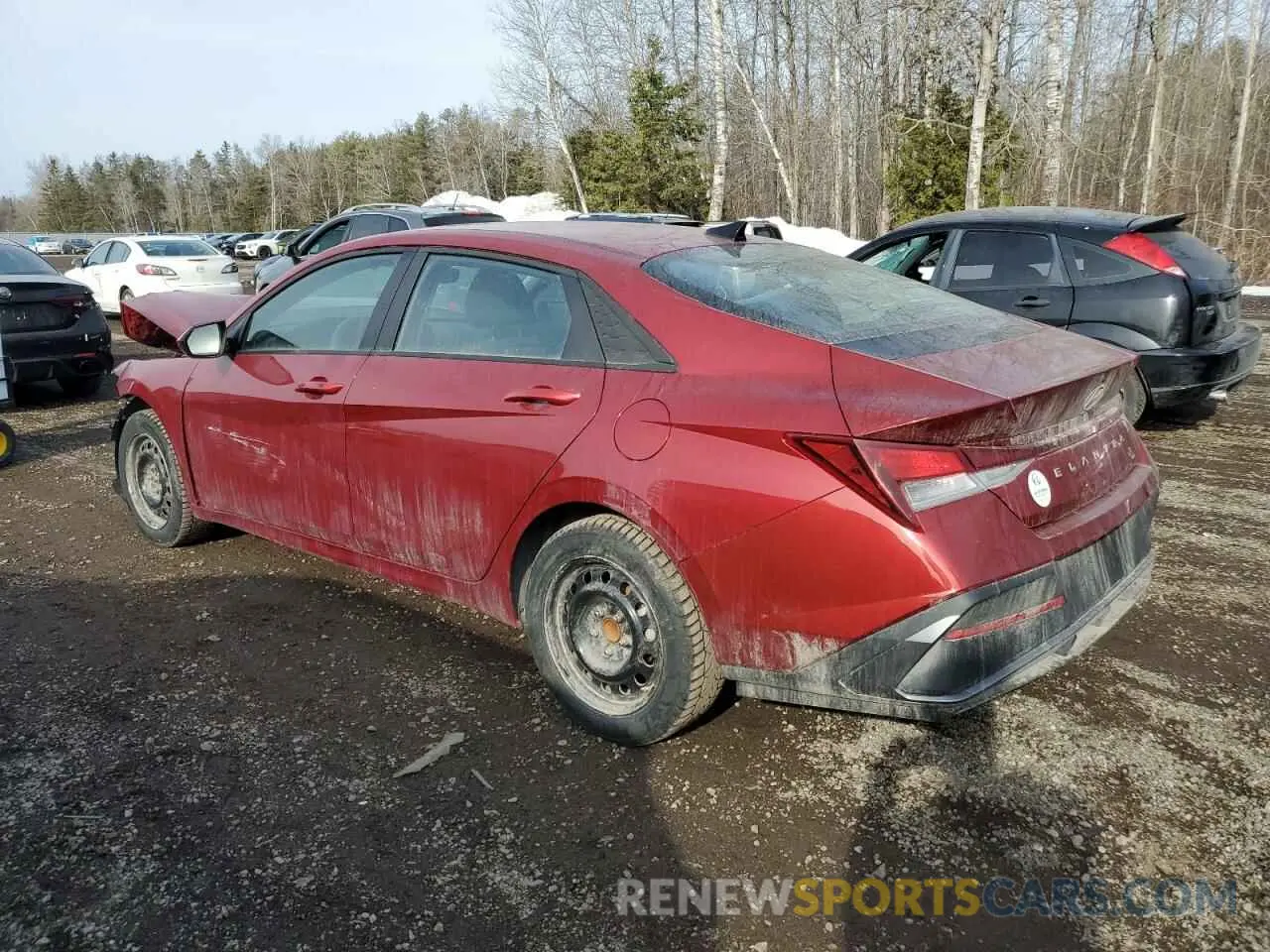 2 fotografías del automóvil dañado KMHLM4DG4RU777783 HYUNDAI ELANTRA 2024