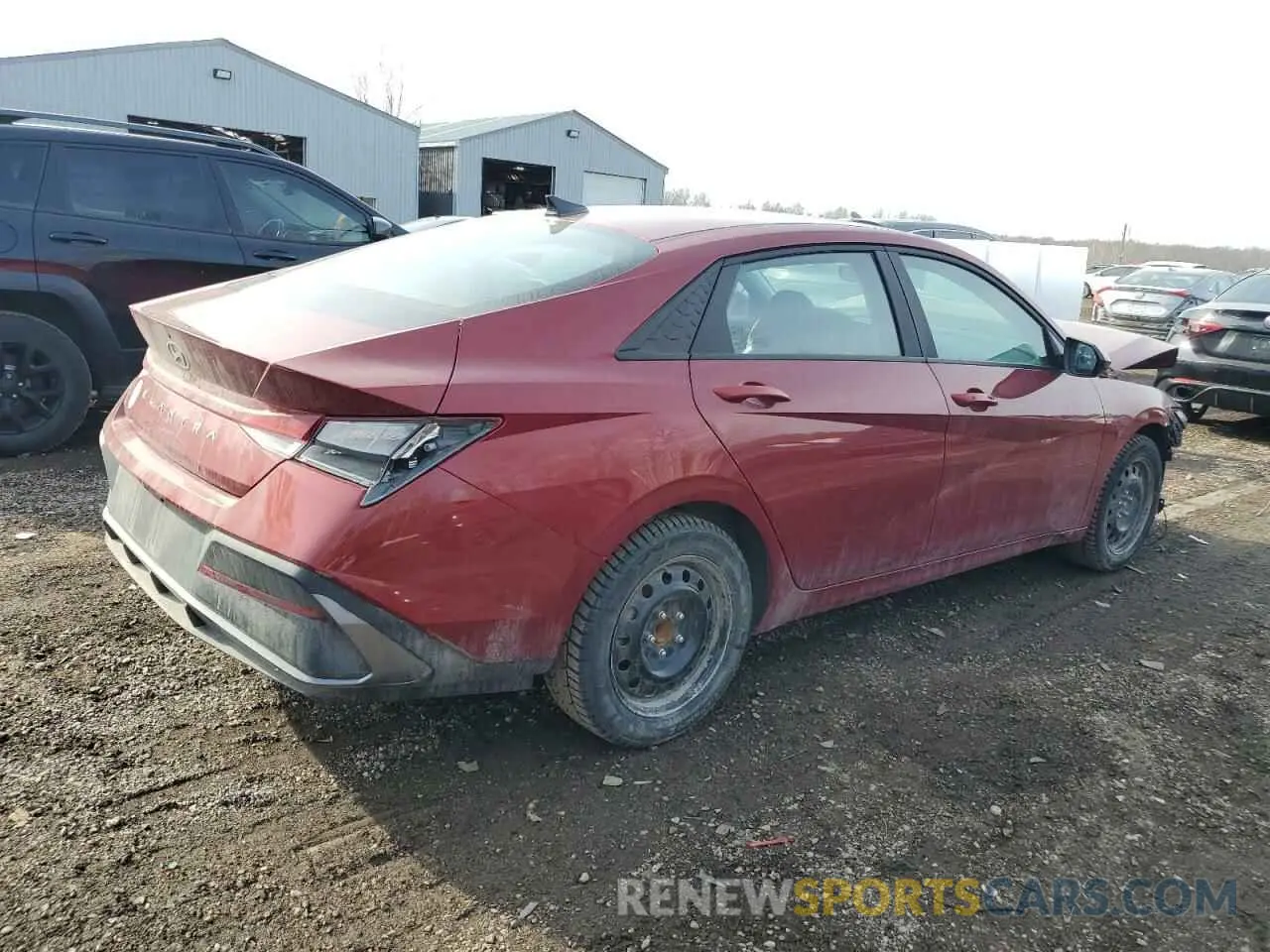 3 fotografías del automóvil dañado KMHLM4DG4RU777783 HYUNDAI ELANTRA 2024