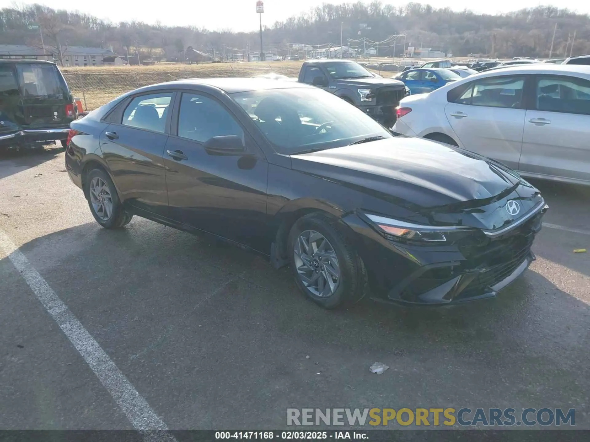 1 fotografías del automóvil dañado KMHLM4DG4RU852319 HYUNDAI ELANTRA 2024