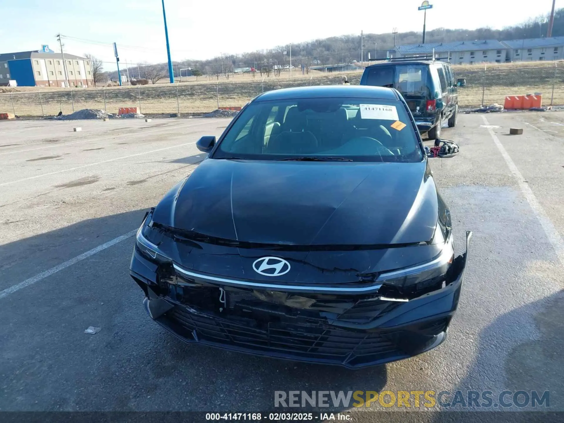 12 fotografías del automóvil dañado KMHLM4DG4RU852319 HYUNDAI ELANTRA 2024