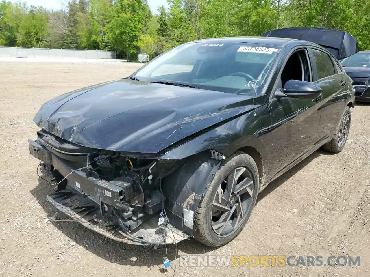 1 fotografías del automóvil dañado KMHLM4DG5RU683850 HYUNDAI ELANTRA 2024