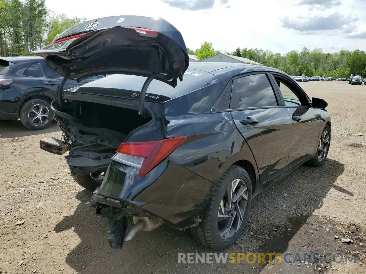 3 fotografías del automóvil dañado KMHLM4DG5RU683850 HYUNDAI ELANTRA 2024