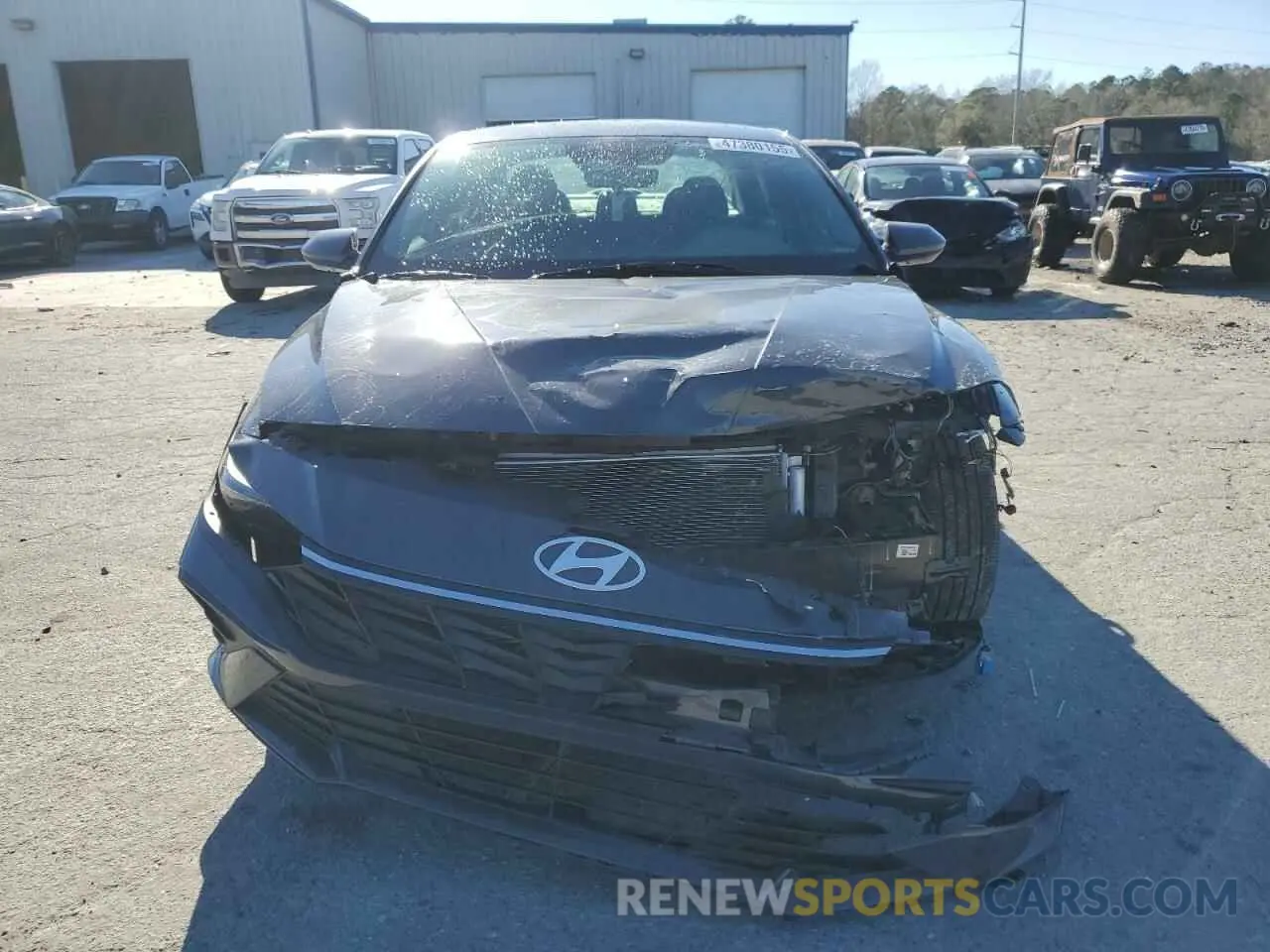 5 fotografías del automóvil dañado KMHLM4DG5RU755176 HYUNDAI ELANTRA 2024