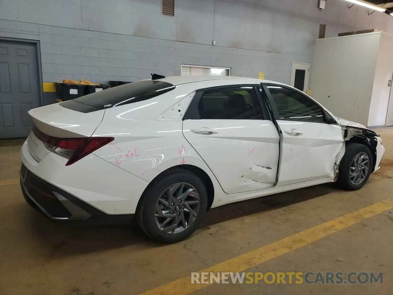 3 fotografías del automóvil dañado KMHLM4DG6RU692251 HYUNDAI ELANTRA 2024