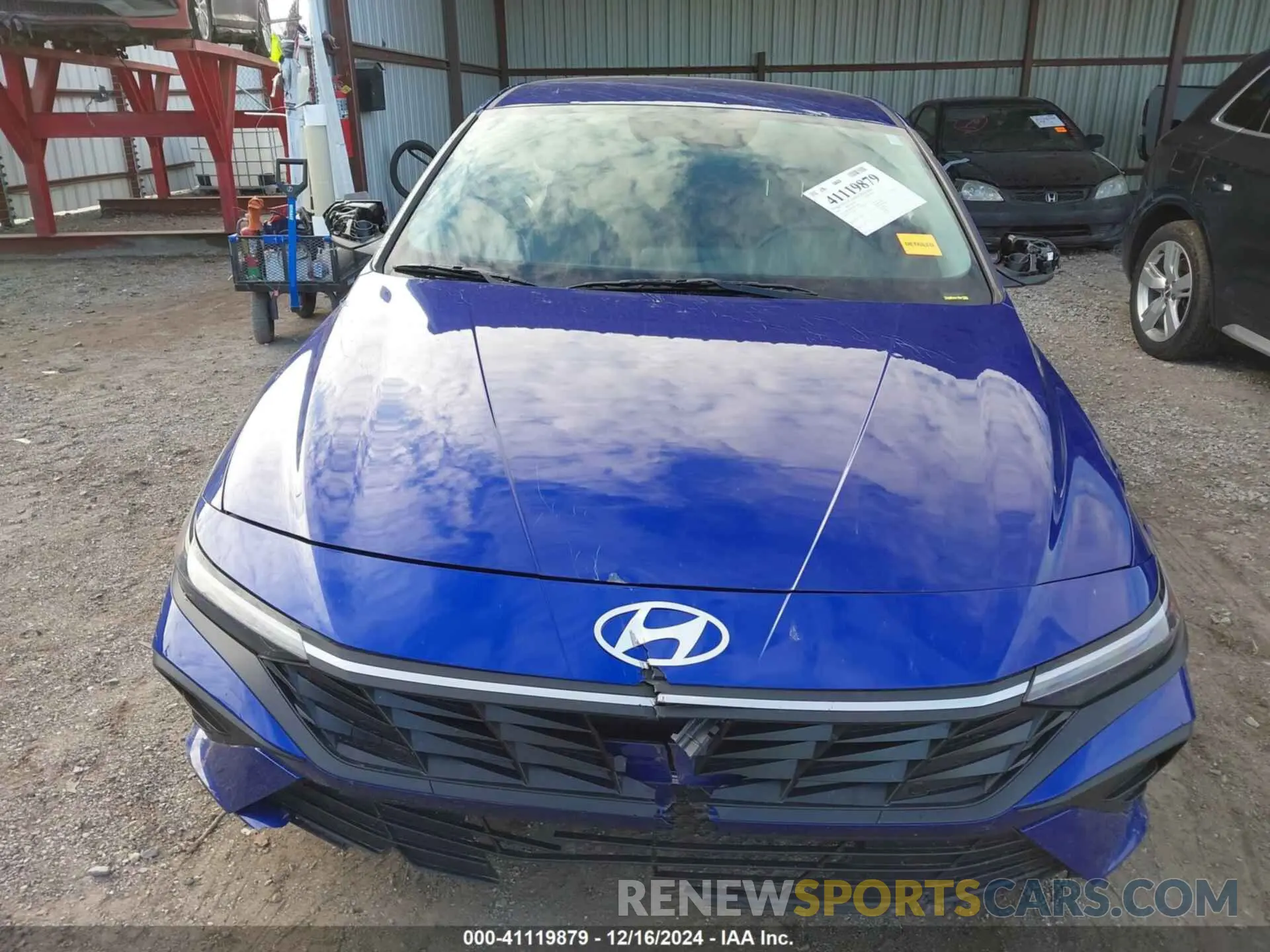 13 fotografías del automóvil dañado KMHLM4DG6RU747068 HYUNDAI ELANTRA 2024