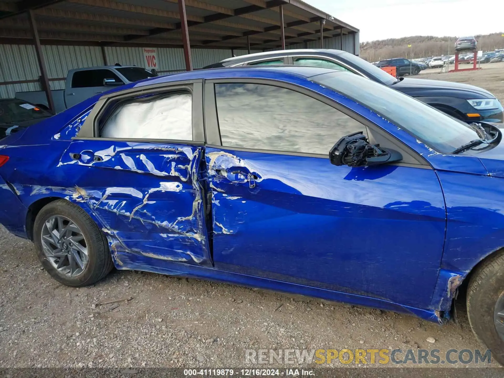 14 fotografías del automóvil dañado KMHLM4DG6RU747068 HYUNDAI ELANTRA 2024