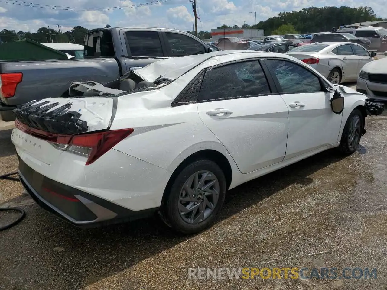 3 fotografías del automóvil dañado KMHLM4DG6RU750195 HYUNDAI ELANTRA 2024