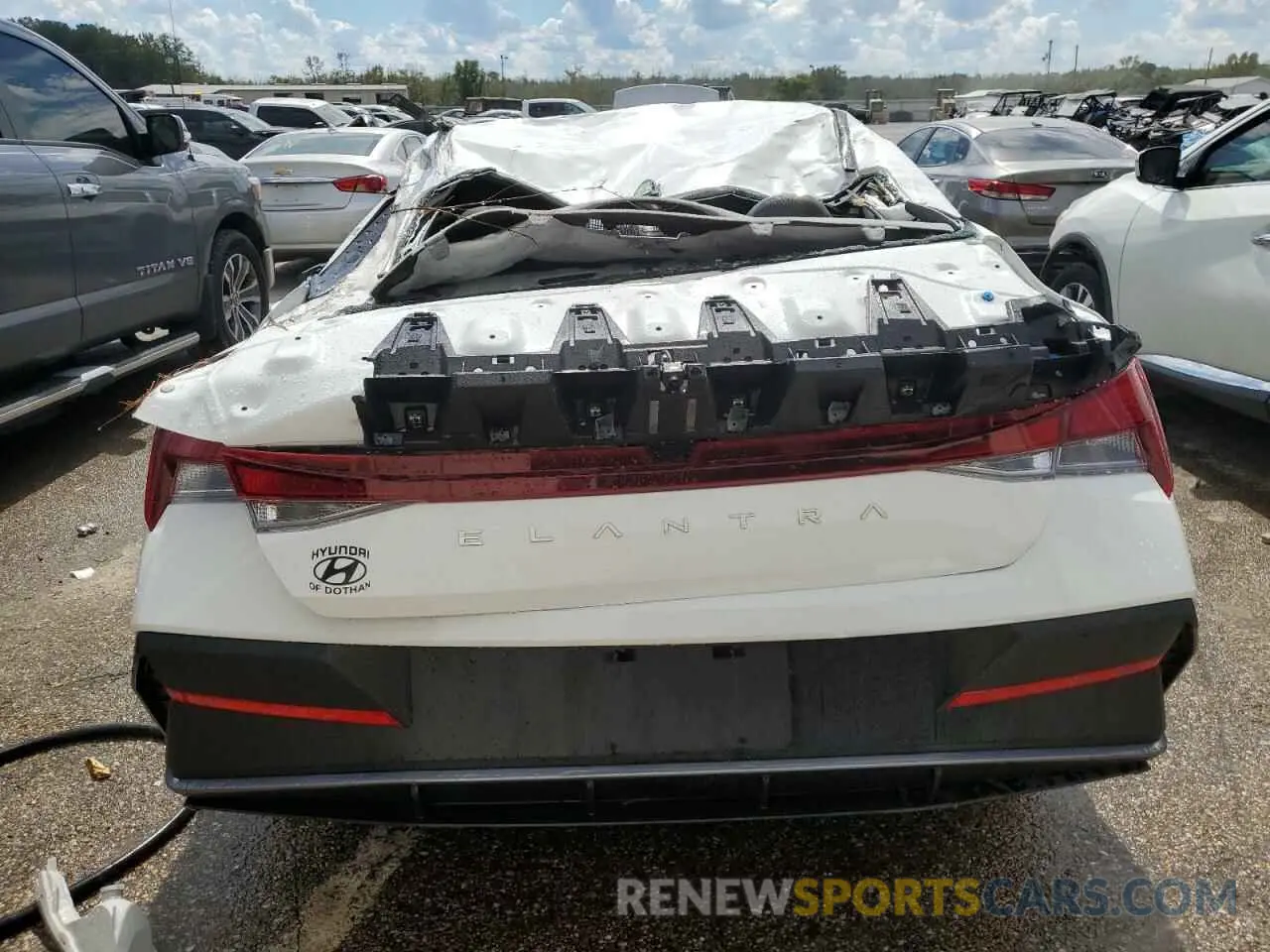 6 fotografías del automóvil dañado KMHLM4DG6RU750195 HYUNDAI ELANTRA 2024