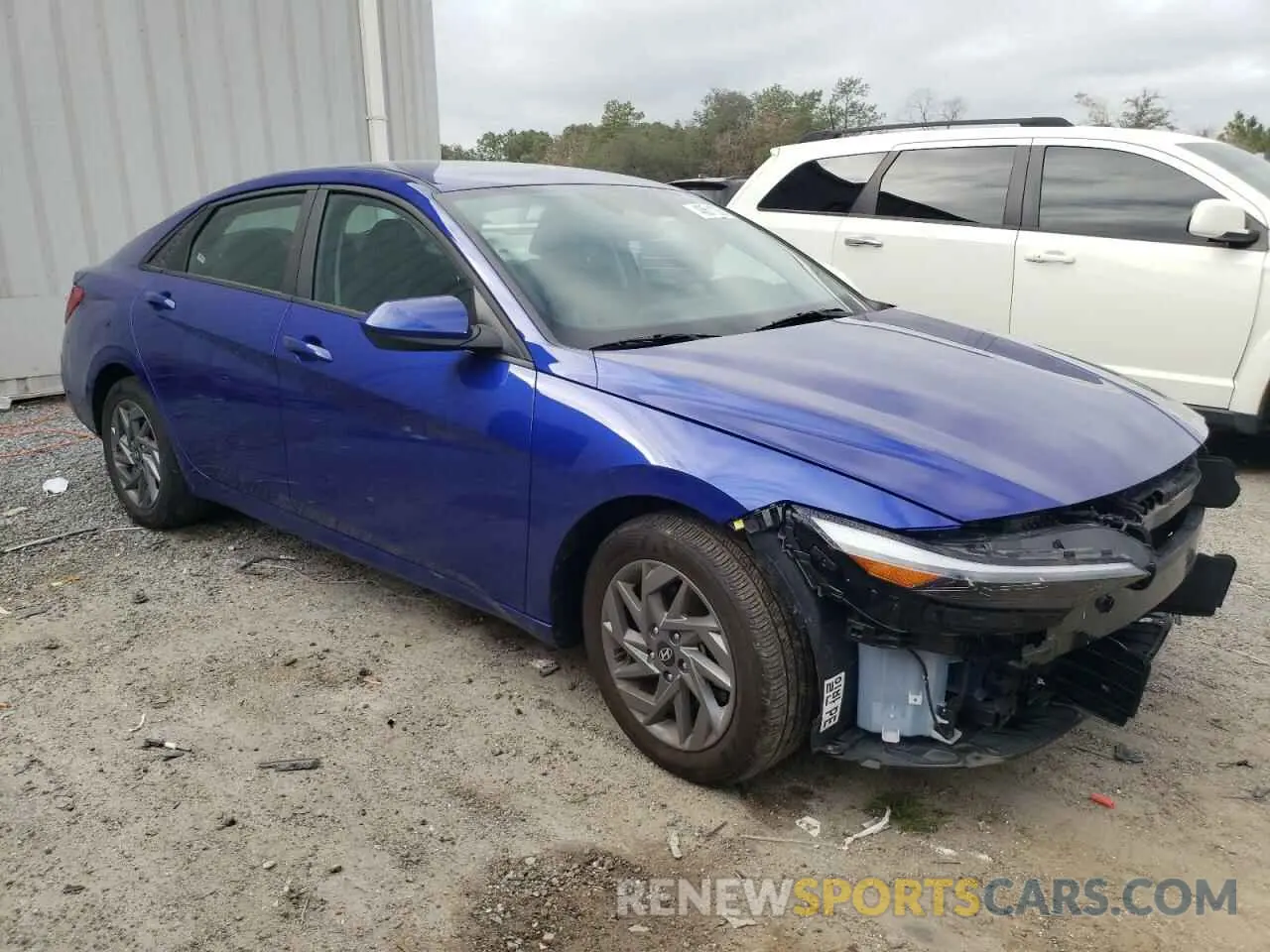 4 fotografías del automóvil dañado KMHLM4DG7RU650252 HYUNDAI ELANTRA 2024