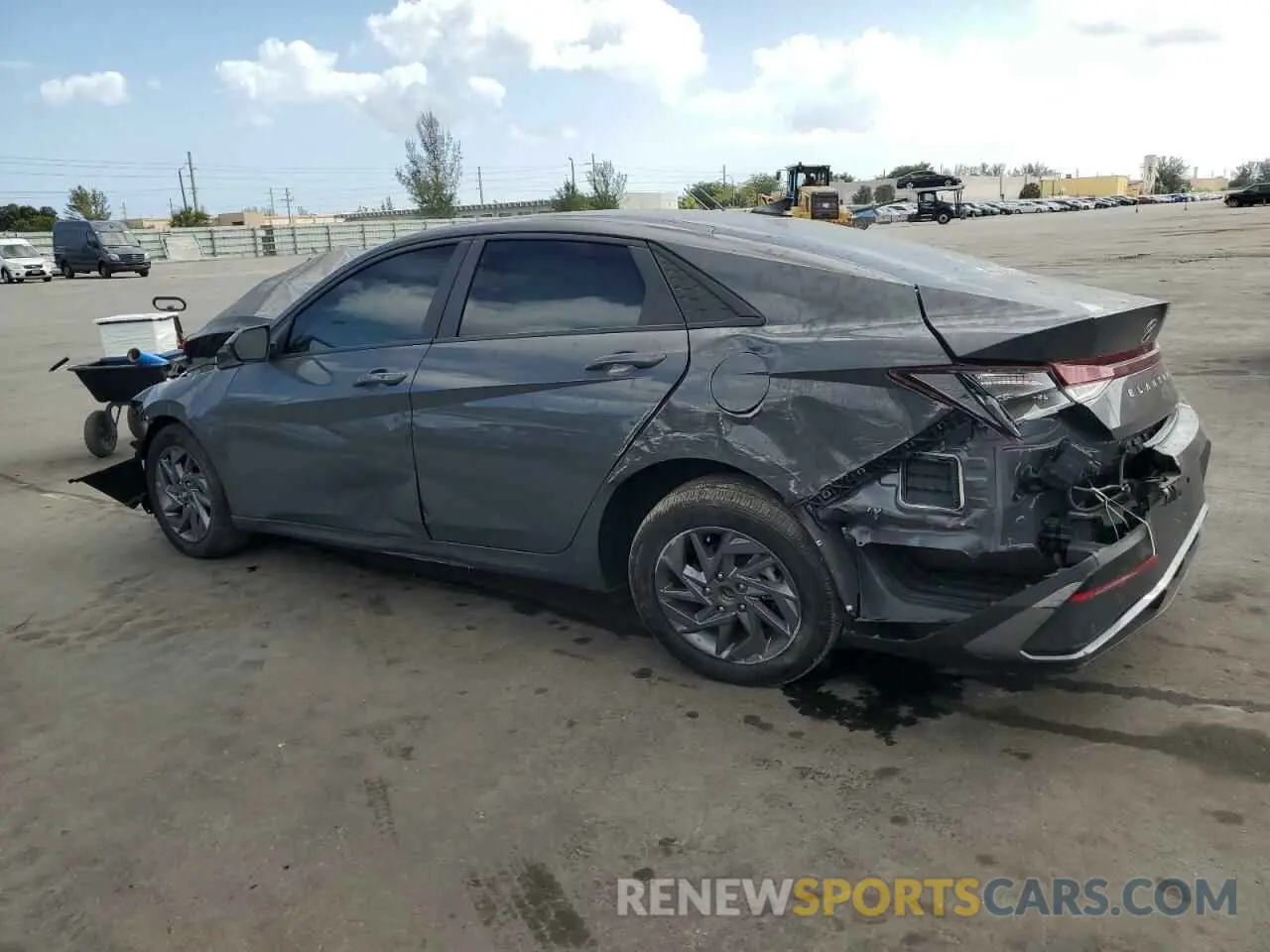 2 fotografías del automóvil dañado KMHLM4DG7RU678455 HYUNDAI ELANTRA 2024