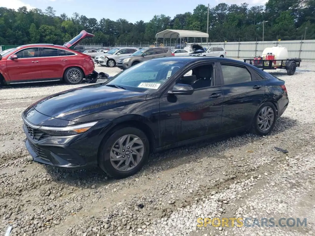 1 fotografías del automóvil dañado KMHLM4DG7RU693814 HYUNDAI ELANTRA 2024