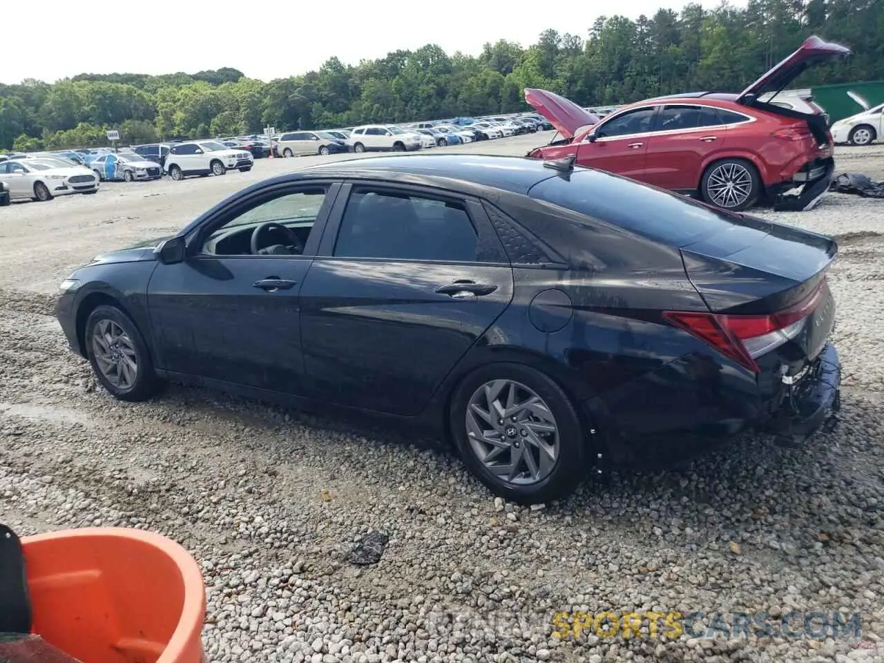 2 fotografías del automóvil dañado KMHLM4DG7RU693814 HYUNDAI ELANTRA 2024