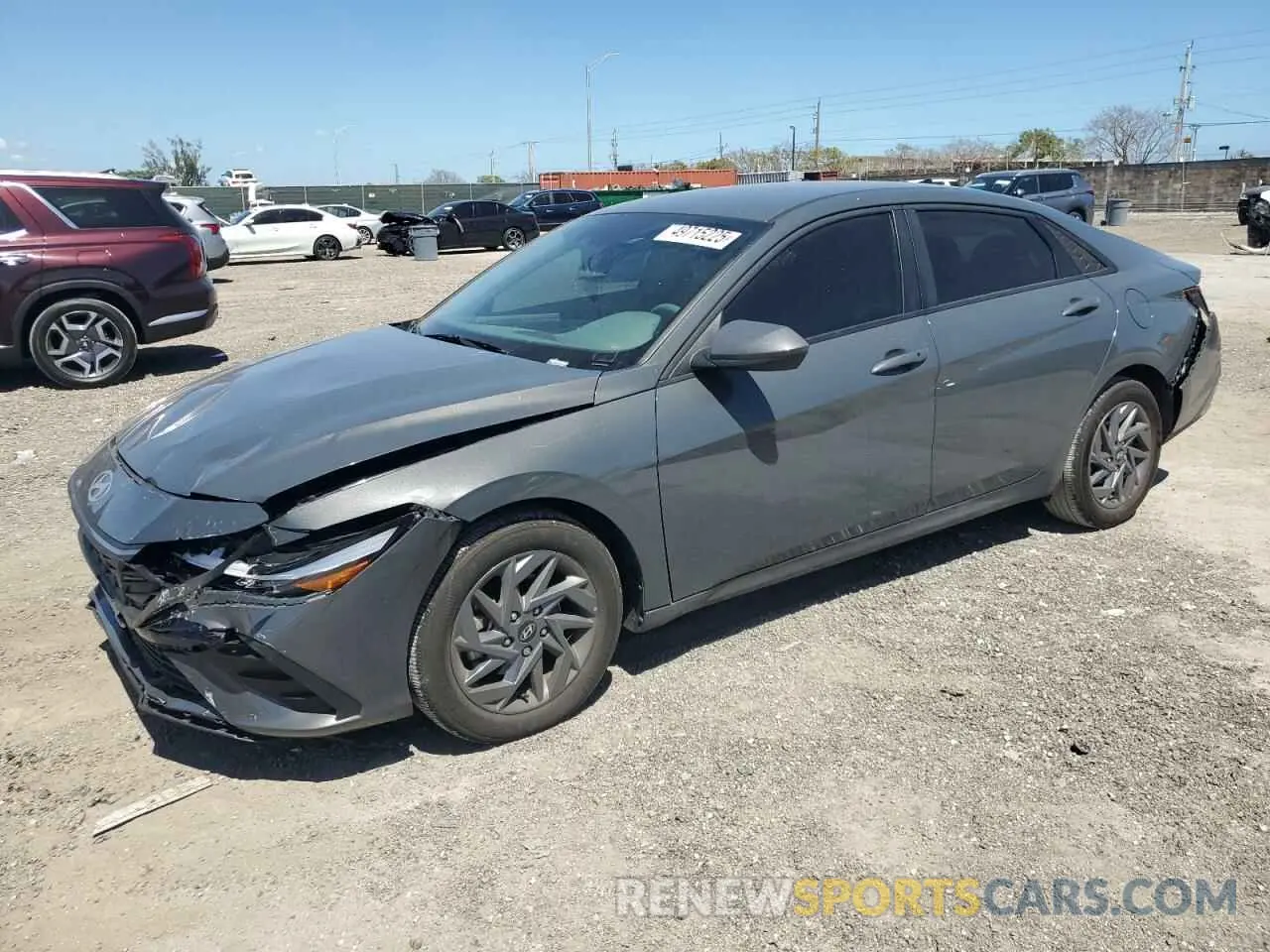 1 fotografías del automóvil dañado KMHLM4DG7RU740355 HYUNDAI ELANTRA 2024