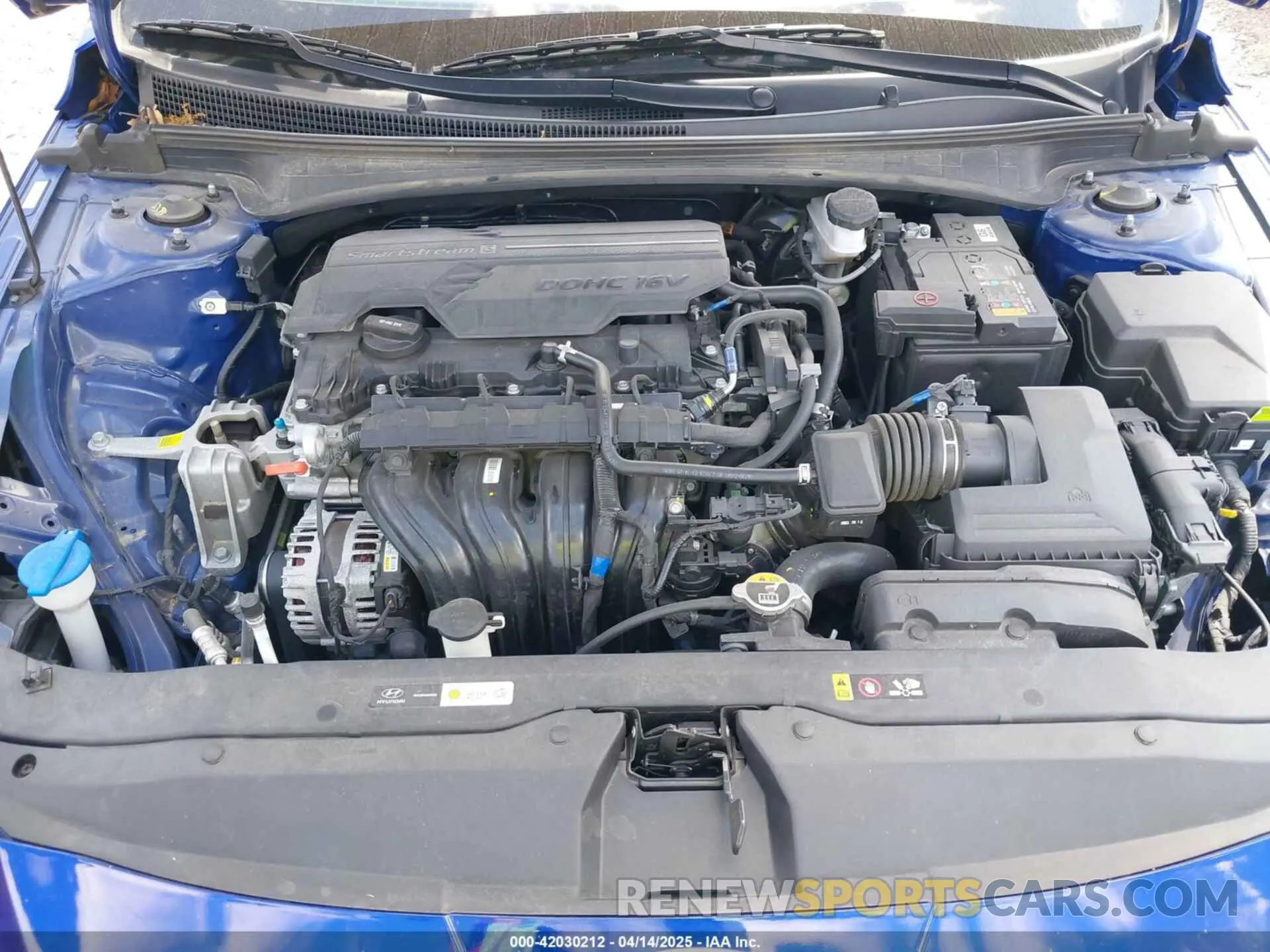 10 fotografías del automóvil dañado KMHLM4DG8RU648736 HYUNDAI ELANTRA 2024