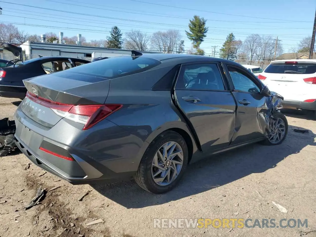 3 fotografías del automóvil dañado KMHLM4DG8RU662930 HYUNDAI ELANTRA 2024