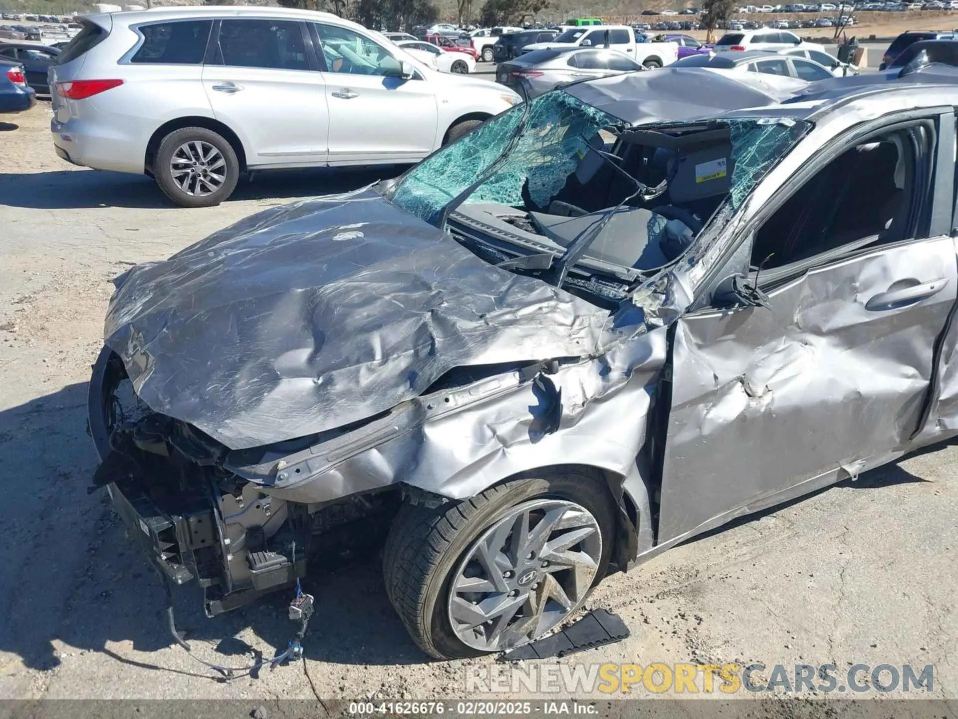 6 fotografías del automóvil dañado KMHLM4DG8RU679405 HYUNDAI ELANTRA 2024