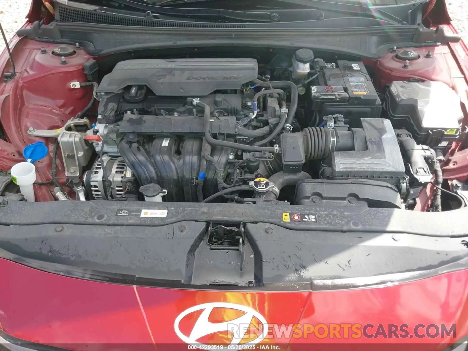 10 fotografías del automóvil dañado KMHLM4DG8RU785742 HYUNDAI ELANTRA 2024