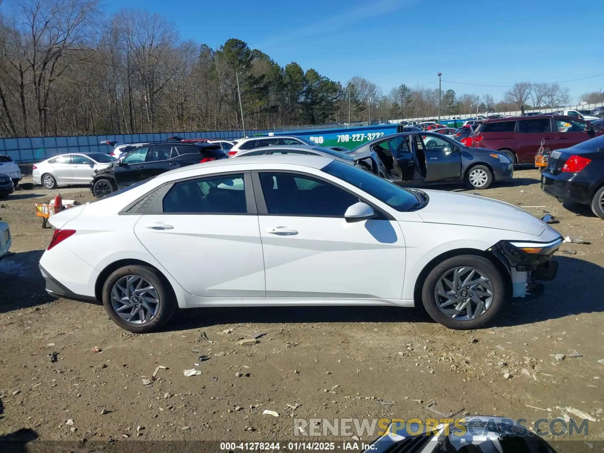 14 fotografías del automóvil dañado KMHLM4DG9RU700181 HYUNDAI ELANTRA 2024