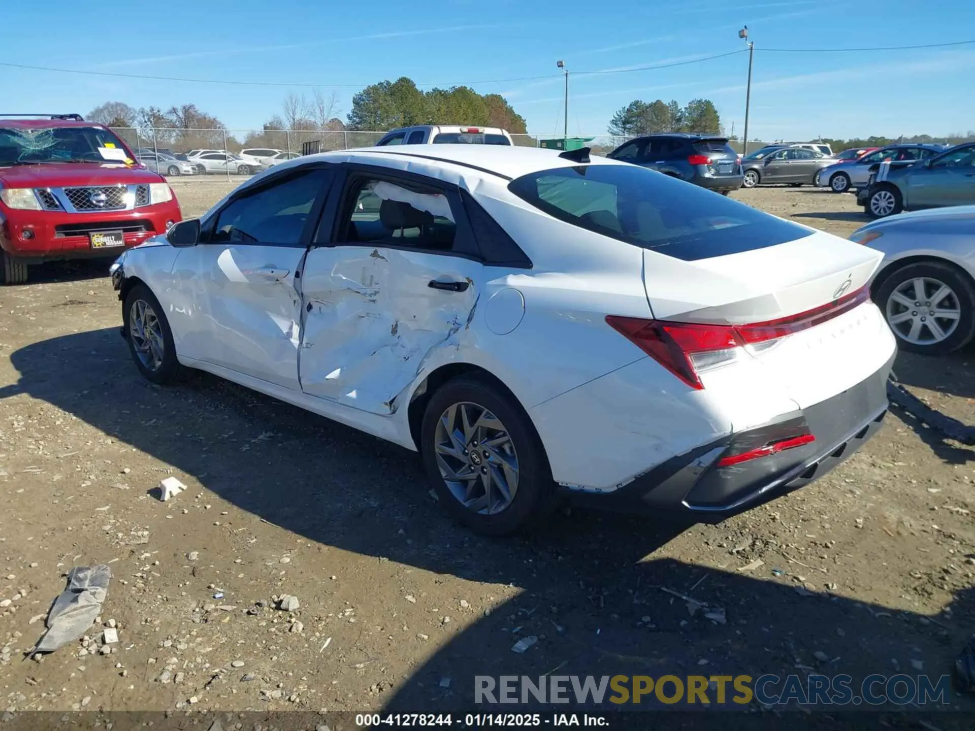 3 fotografías del automóvil dañado KMHLM4DG9RU700181 HYUNDAI ELANTRA 2024