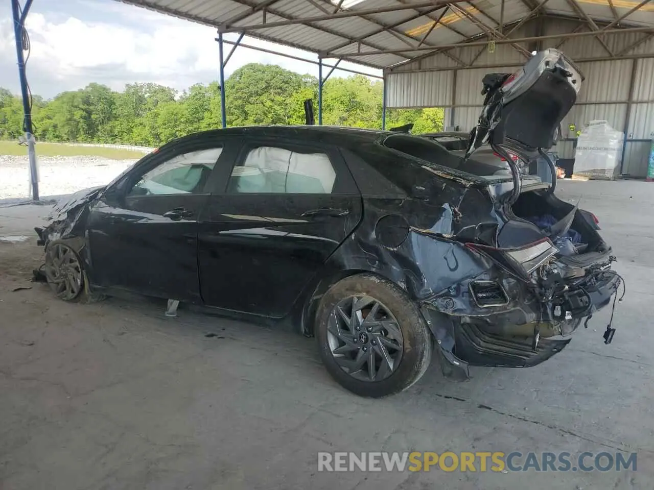 2 fotografías del automóvil dañado KMHLM4DG9RU798421 HYUNDAI ELANTRA 2024