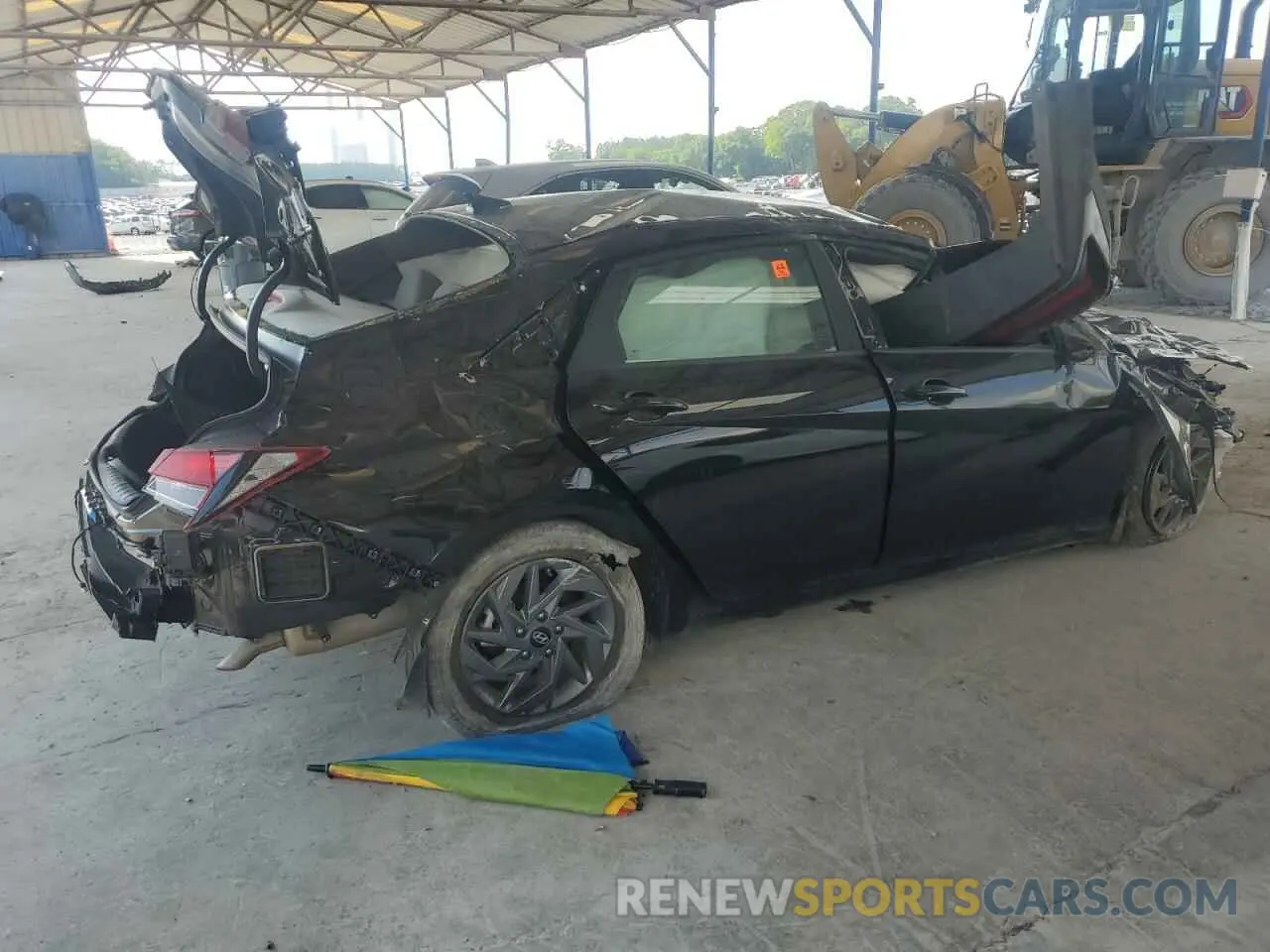3 fotografías del automóvil dañado KMHLM4DG9RU798421 HYUNDAI ELANTRA 2024