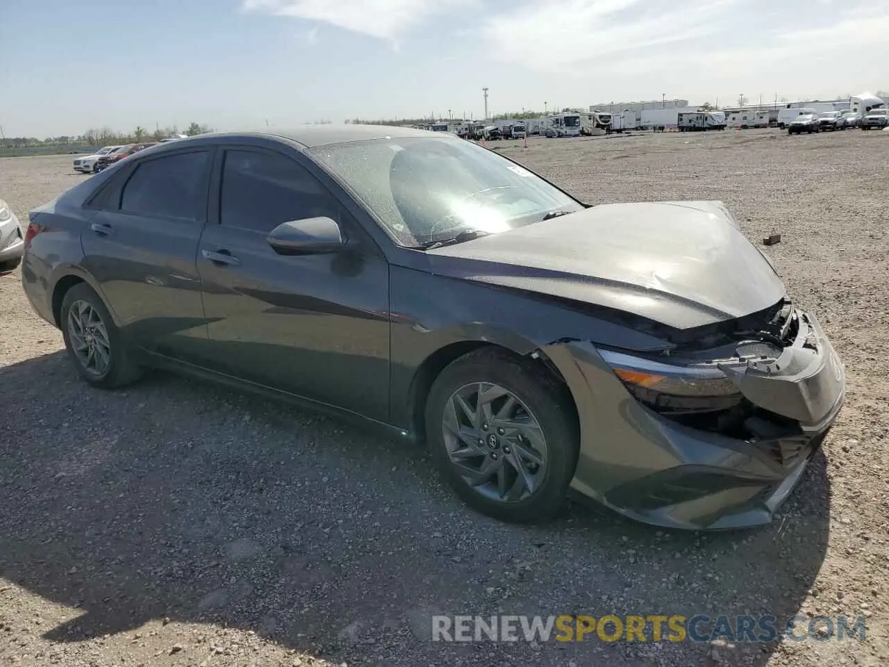 4 fotografías del automóvil dañado KMHLM4DGXRU642355 HYUNDAI ELANTRA 2024