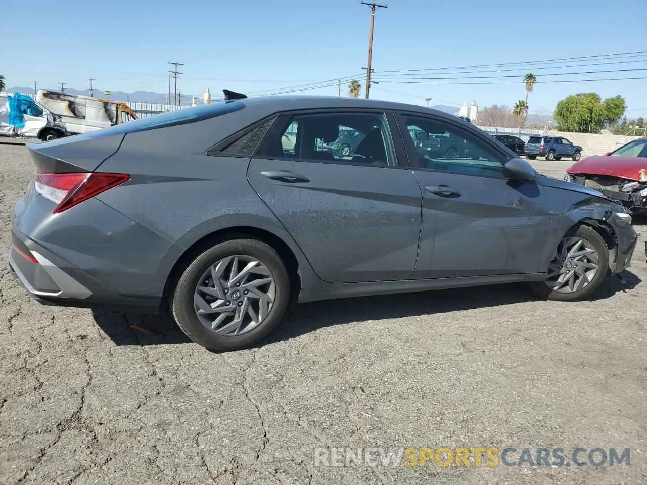 3 fotografías del automóvil dañado KMHLM4DGXRU644395 HYUNDAI ELANTRA 2024