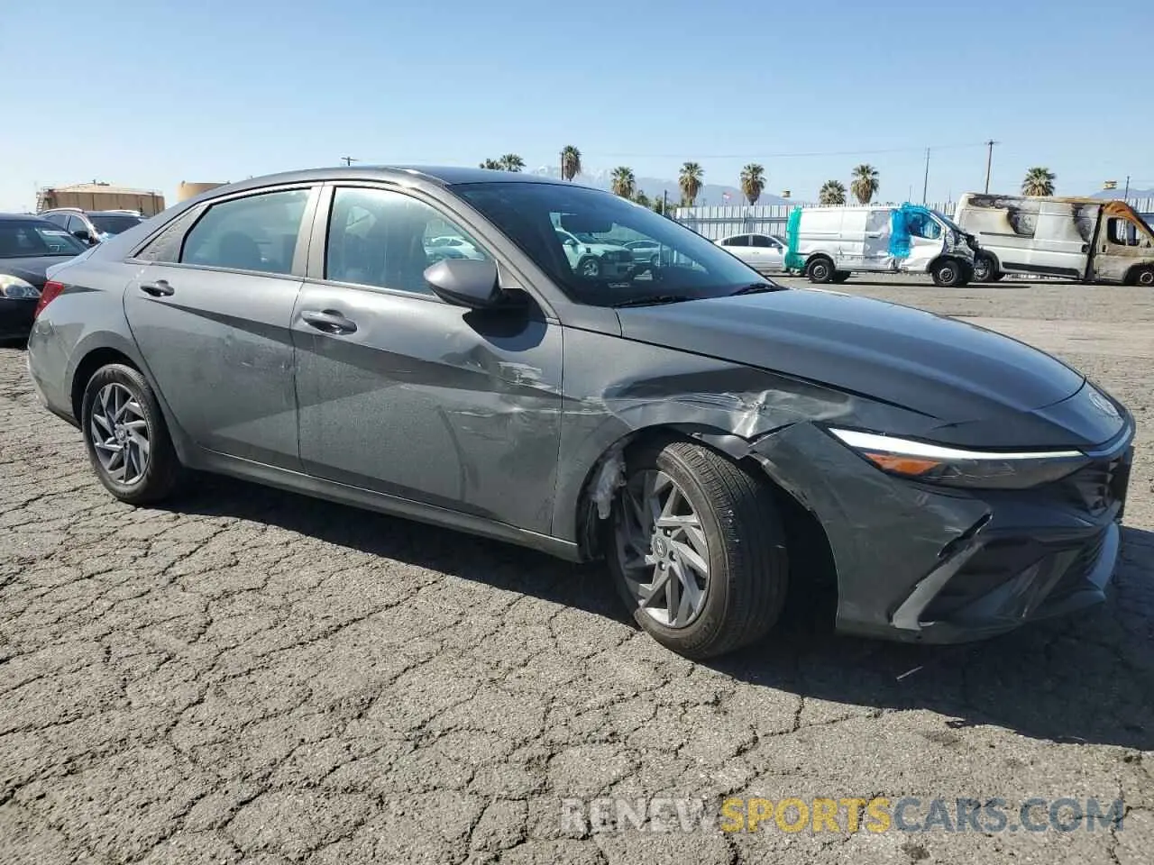 4 fotografías del automóvil dañado KMHLM4DGXRU644395 HYUNDAI ELANTRA 2024