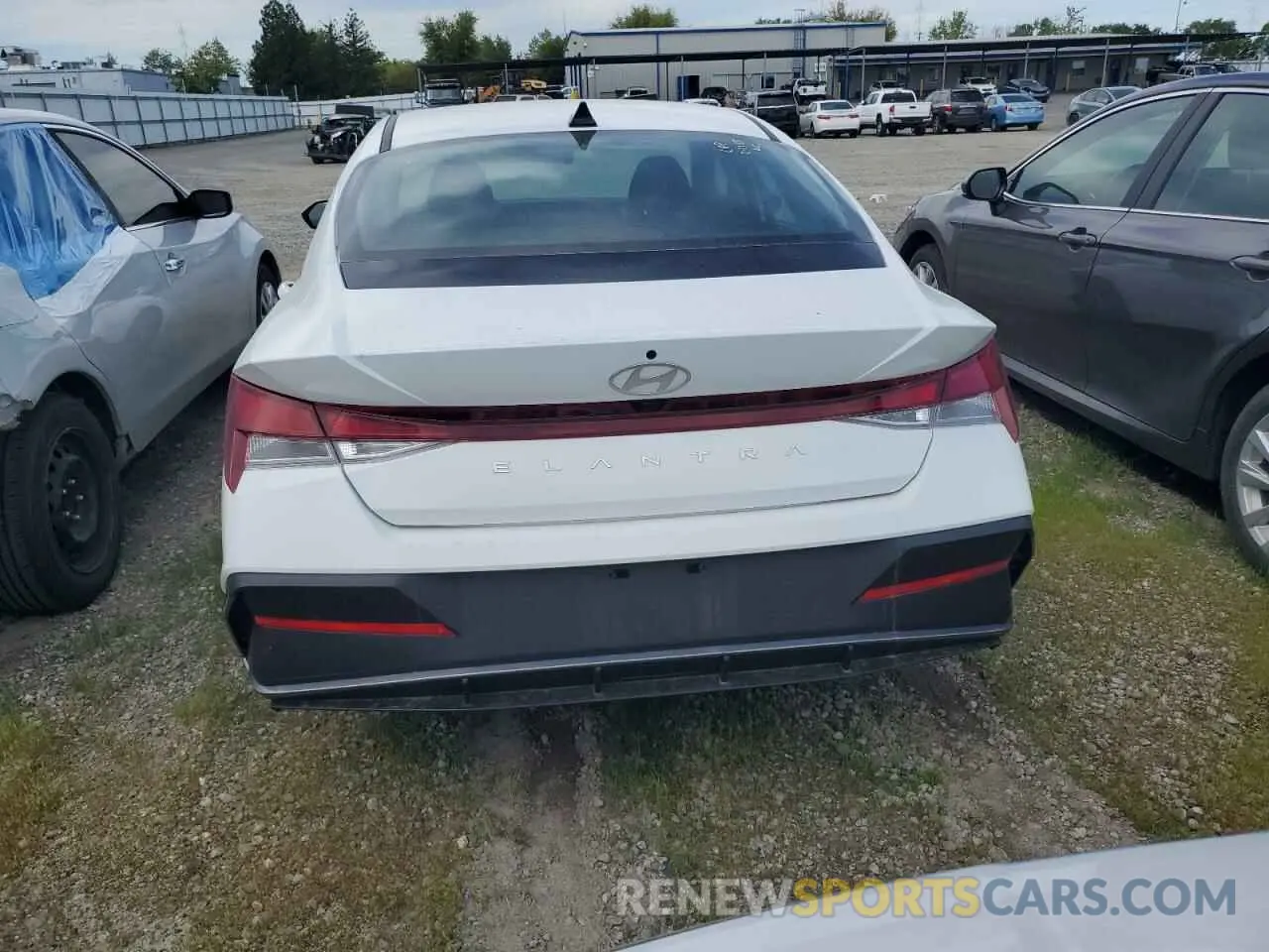 6 fotografías del automóvil dañado KMHLM4DGXRU696092 HYUNDAI ELANTRA 2024