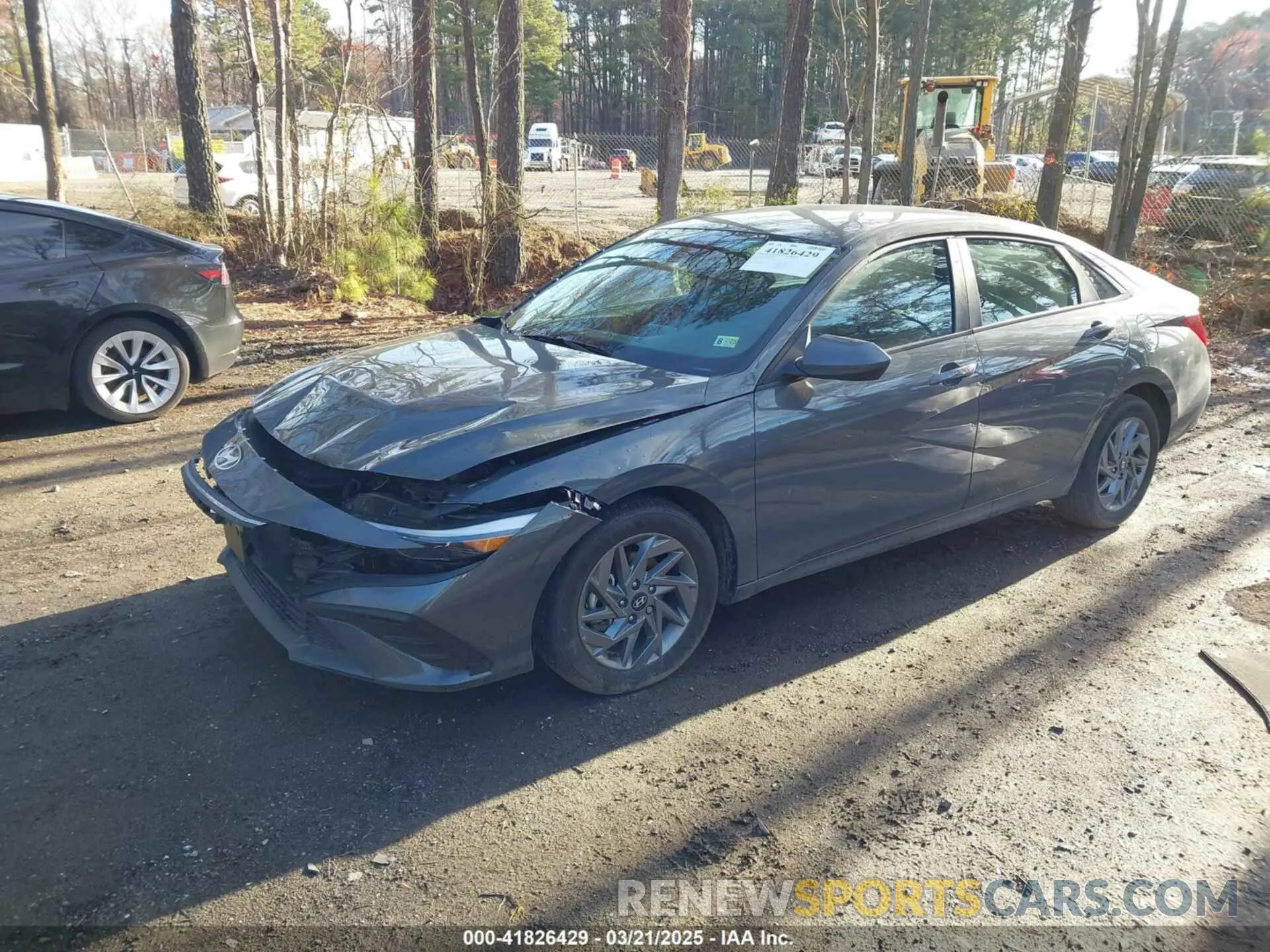 2 fotografías del automóvil dañado KMHLM4DGXRU832768 HYUNDAI ELANTRA 2024