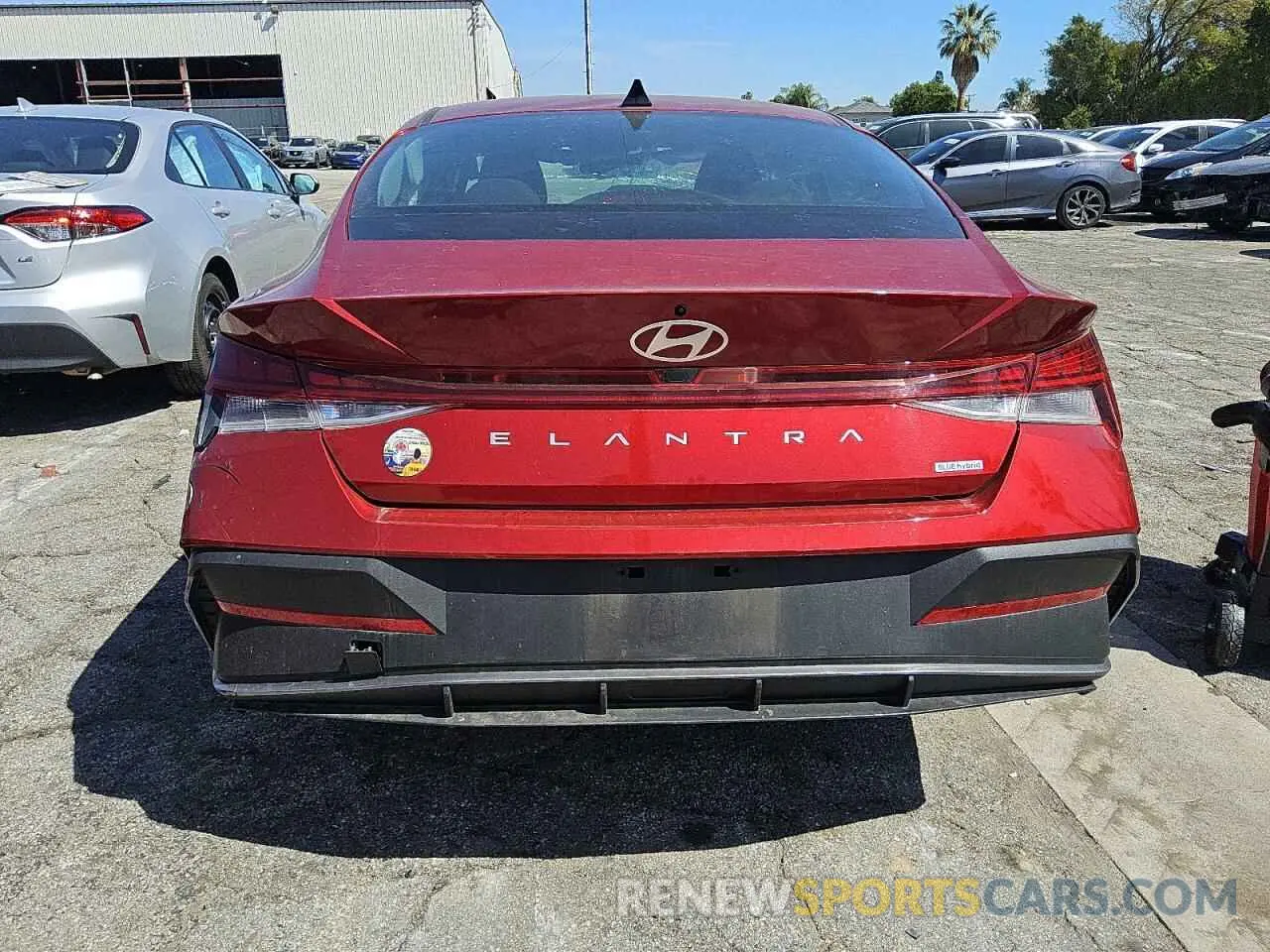 6 fotografías del automóvil dañado KMHLM4DJ1RU093351 HYUNDAI ELANTRA 2024